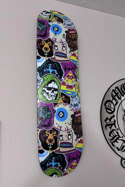 Mishka NYC Sticker Collage Skate Deck