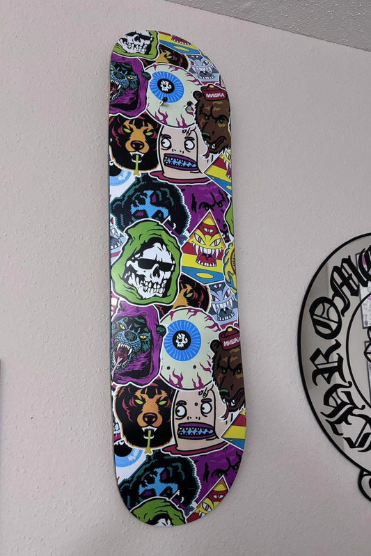 Mishka NYC Sticker Collage Skate Deck