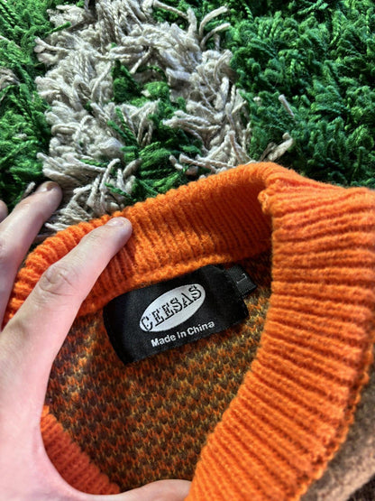 Vtg Japanese Style Flame Pullover